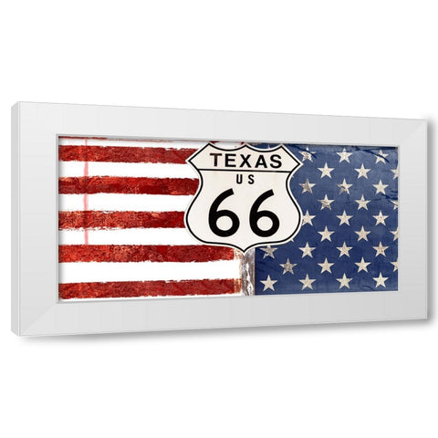 Texas 66 White Modern Wood Framed Art Print by Sommers, Mindy