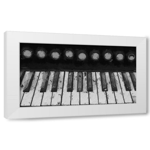 Piano II White Modern Wood Framed Art Print by Sommers, Mindy