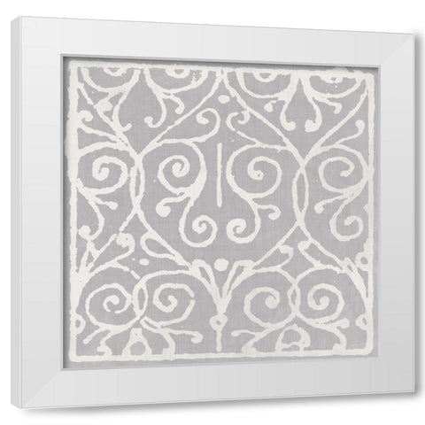 Slate Tryst White Modern Wood Framed Art Print by Sommers, Mindy