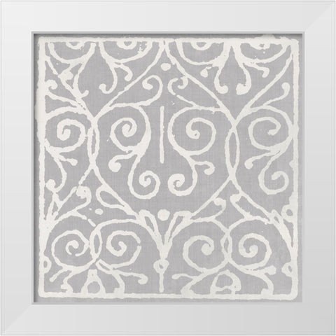 Slate Tryst White Modern Wood Framed Art Print by Sommers, Mindy