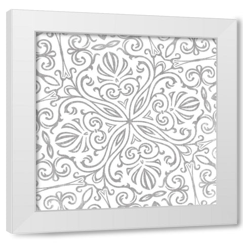 Velvet Slate White Modern Wood Framed Art Print by Sommers, Mindy