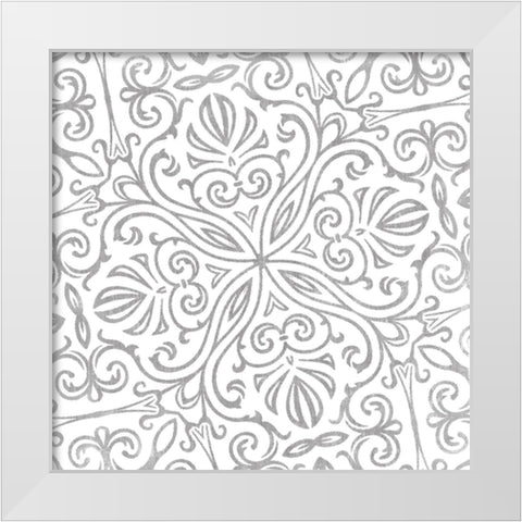 Velvet Slate White Modern Wood Framed Art Print by Sommers, Mindy