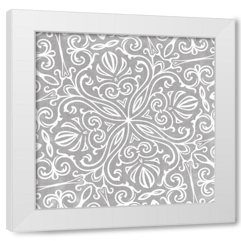 Velvet Slate II White Modern Wood Framed Art Print by Sommers, Mindy