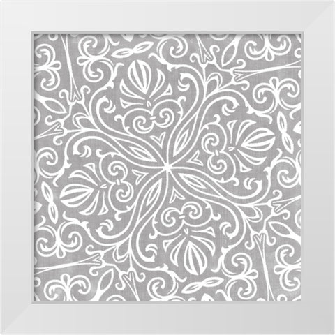 Velvet Slate II White Modern Wood Framed Art Print by Sommers, Mindy