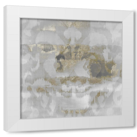 Platinum and Gold White Modern Wood Framed Art Print by Sommers, Mindy