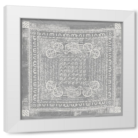 Silver Dusk White Modern Wood Framed Art Print by Sommers, Mindy