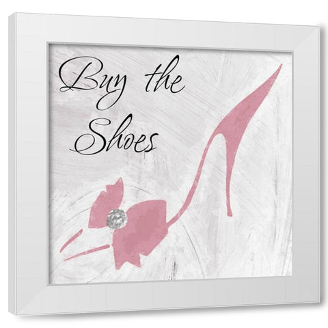 Buy the Shoes White Modern Wood Framed Art Print by Sommers, Mindy