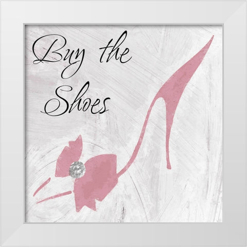 Buy the Shoes White Modern Wood Framed Art Print by Sommers, Mindy