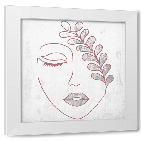 Nature Girl White Modern Wood Framed Art Print by Sommers, Mindy