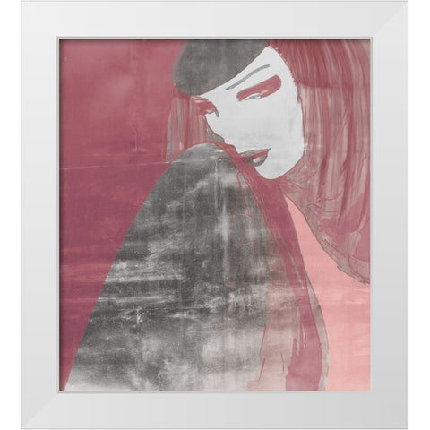 Strike a Pose White Modern Wood Framed Art Print by Sommers, Mindy