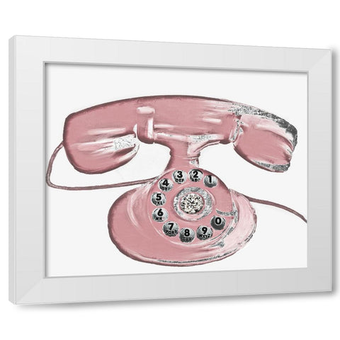 Glamour Calling White Modern Wood Framed Art Print by Sommers, Mindy