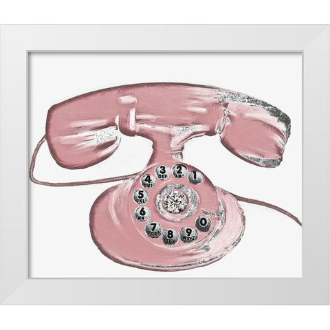 Glamour Calling White Modern Wood Framed Art Print by Sommers, Mindy