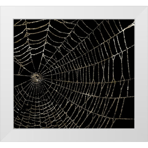 Spider Web White Modern Wood Framed Art Print by Sommers, Mindy