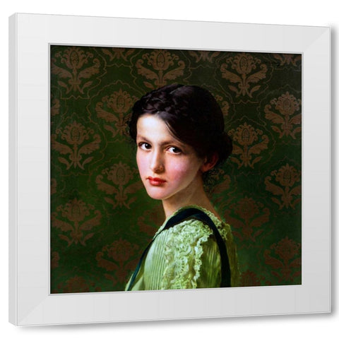 Paolina Clelia Silvia Bondi White Modern Wood Framed Art Print by Corcos, Vittorio Matteo