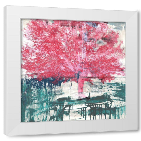 Gesture of a Tree White Modern Wood Framed Art Print by Alex, Blanco