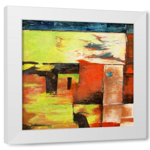 Jungle I White Modern Wood Framed Art Print by Aprile, Alessio