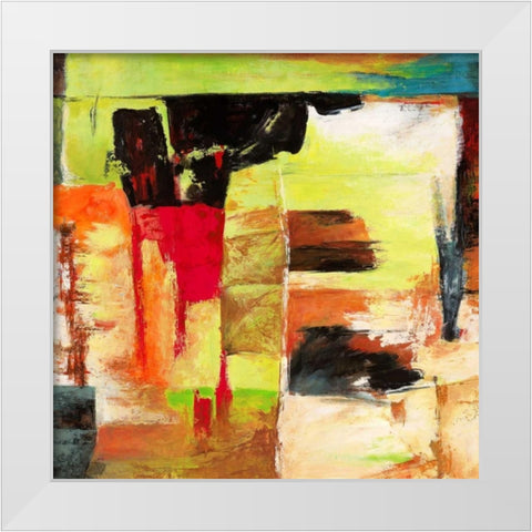 Jungle III White Modern Wood Framed Art Print by Aprile, Alessio