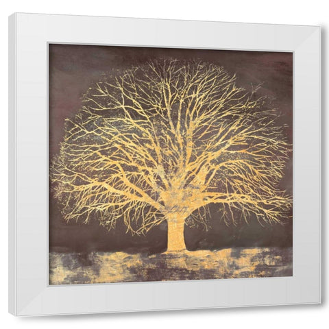 Golden Oak White Modern Wood Framed Art Print by Aprile, Alessio