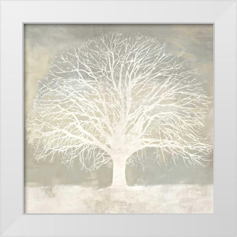 White Oak White Modern Wood Framed Art Print by Aprile, Alessio