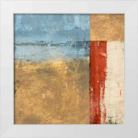 Direction I White Modern Wood Framed Art Print by Aprile, Alessio