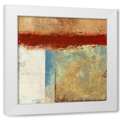 Direction II White Modern Wood Framed Art Print by Aprile, Alessio