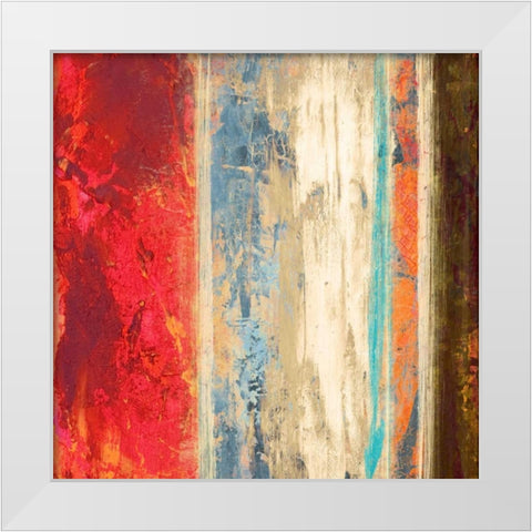 Printemps I White Modern Wood Framed Art Print by Baron, Alphonse