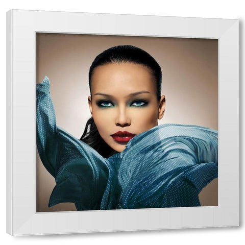 That Look White Modern Wood Framed Art Print by Lauren, Julian