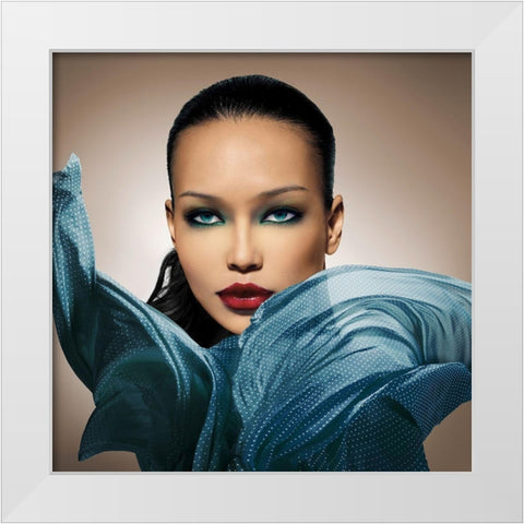 That Look White Modern Wood Framed Art Print by Lauren, Julian