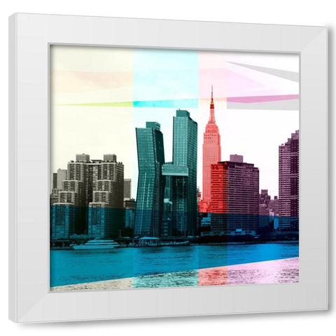 Heart of a City I White Modern Wood Framed Art Print by Big City Photos