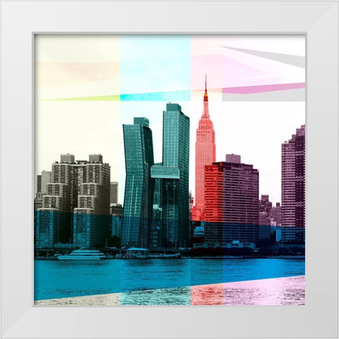 Heart of a City I White Modern Wood Framed Art Print by Big City Photos