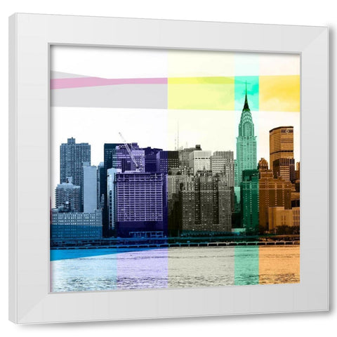 Heart of a City II White Modern Wood Framed Art Print by Big City Photos