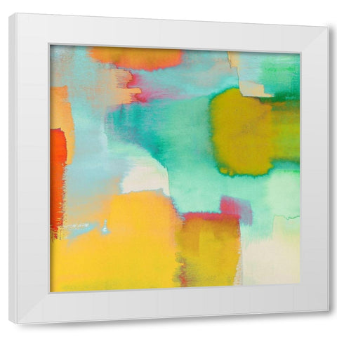 Colors of Nature (det II) White Modern Wood Framed Art Print by Asia, Rivieri