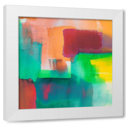 Rumble in the Jungle II White Modern Wood Framed Art Print by Asia, Rivieri