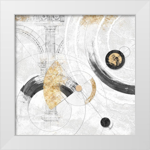 Orbite stellari White Modern Wood Framed Art Print by Armenti, Arturo