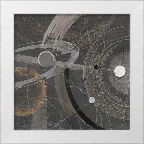 Orbitale II White Modern Wood Framed Art Print by Armenti, Arturo
