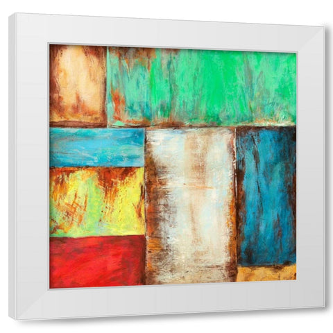 Desert Breeze White Modern Wood Framed Art Print by Munson, Anne