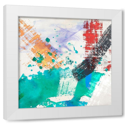Blink I White Modern Wood Framed Art Print by Anne, Munson