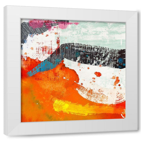 Blink II White Modern Wood Framed Art Print by Anne, Munson