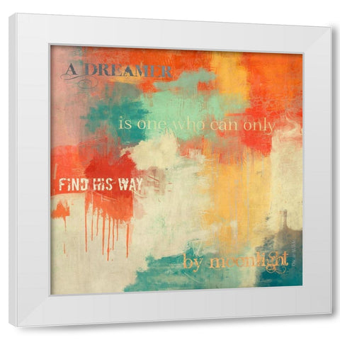 A Dreamer... White Modern Wood Framed Art Print by Munson, Anne