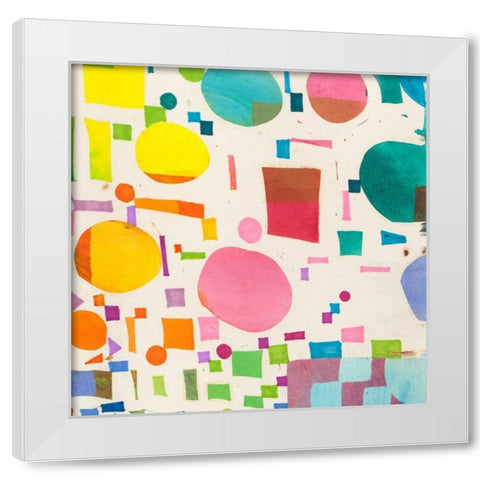 Glam Slam I White Modern Wood Framed Art Print by Bacci, Leonardo