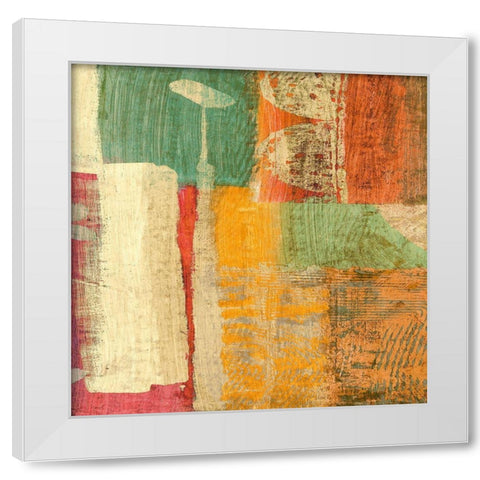 Samba White Modern Wood Framed Art Print by Bacci, Leonardo