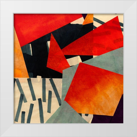 Memphis Blues I White Modern Wood Framed Art Print by Bacci, Leonardo