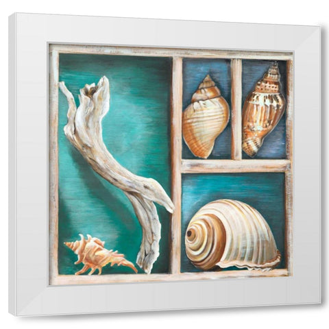 Collection of Memories I White Modern Wood Framed Art Print by Broome, Ted