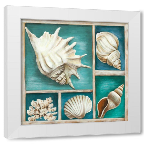 Collection of Memories III White Modern Wood Framed Art Print by Broome, Ted