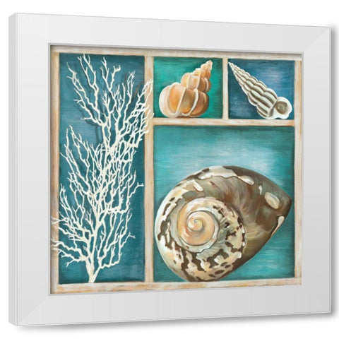 Collection of Memories IV White Modern Wood Framed Art Print by Broome, Ted