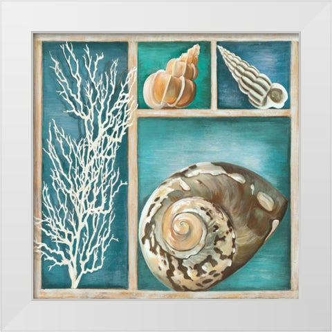 Collection of Memories IV White Modern Wood Framed Art Print by Broome, Ted