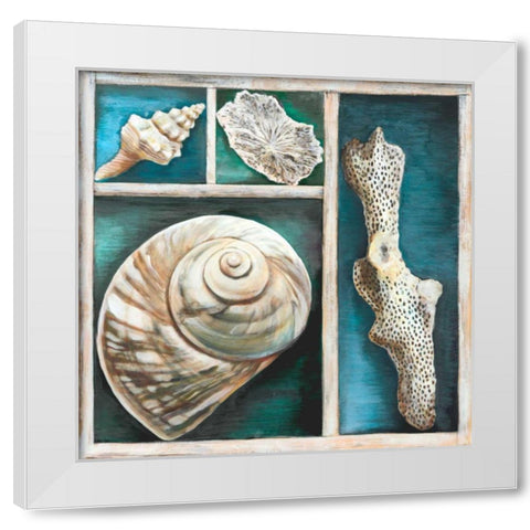 Collection of Memories V White Modern Wood Framed Art Print by Broome, Ted