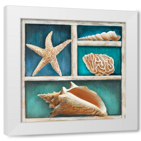 Collection of Memories VI White Modern Wood Framed Art Print by Broome, Ted