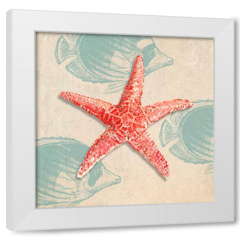 Ocean Gift I White Modern Wood Framed Art Print by Broome, Ted