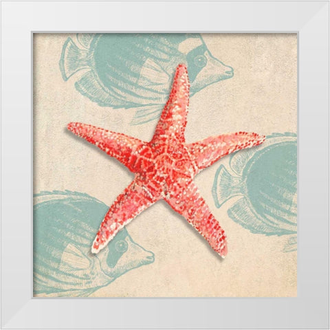 Ocean Gift I White Modern Wood Framed Art Print by Broome, Ted